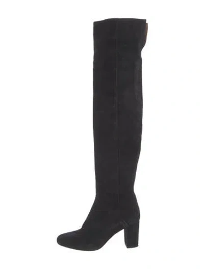 Pre-owned Sézane Suede Boots In Black