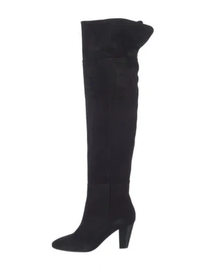 Pre-owned Sézane Suede Boots In Black