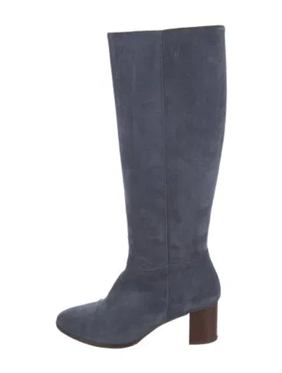 Pre-owned Sézane Suede Boots In Blue