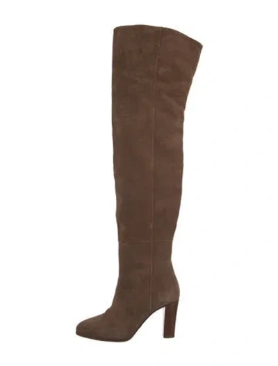 Pre-owned Sézane Suede Boots In Brown