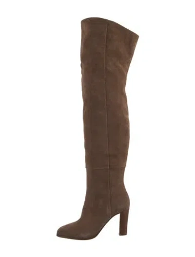 Pre-owned Sézane Suede Boots In Brown