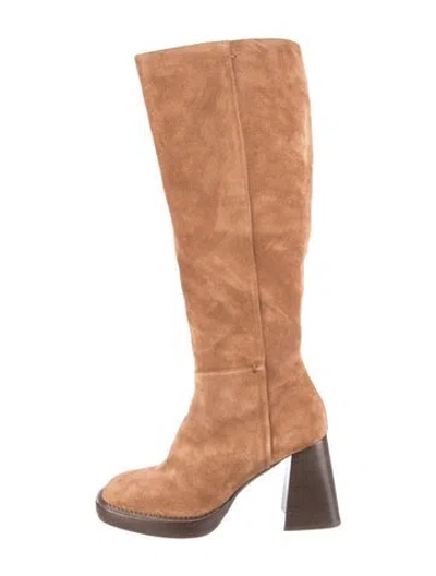 Pre-owned Sézane Suede Boots In Brown