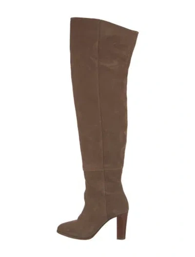 Pre-owned Sézane Suede Boots In Brown