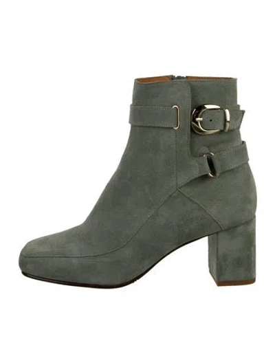 Pre-owned Sézane Suede Boots In Green