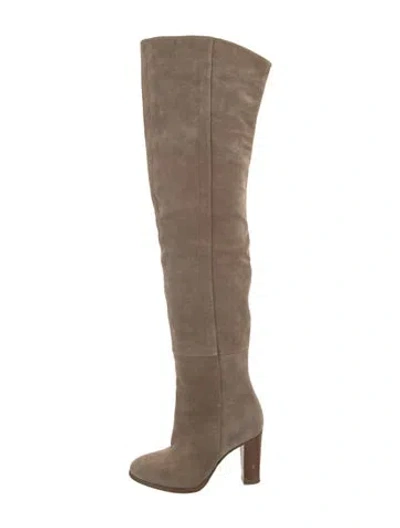 Pre-owned Sézane Suede Boots In Neutral
