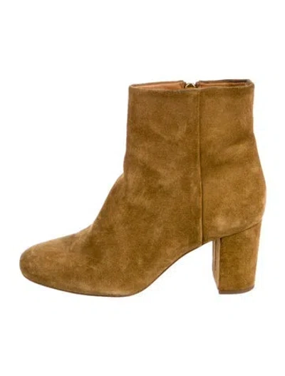 Pre-owned Sézane Suede Boots In Neutral