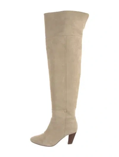 Pre-owned Sézane Suede Boots In Neutral