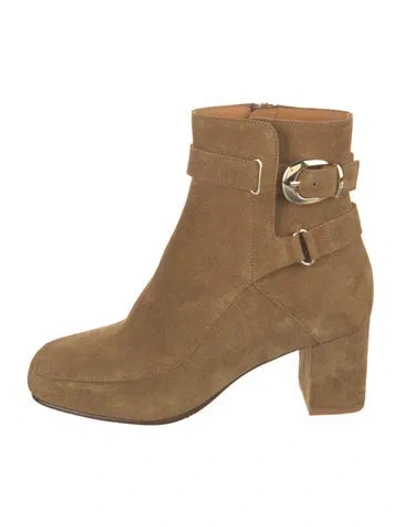 Pre-owned Sézane Suede Boots In Neutrals