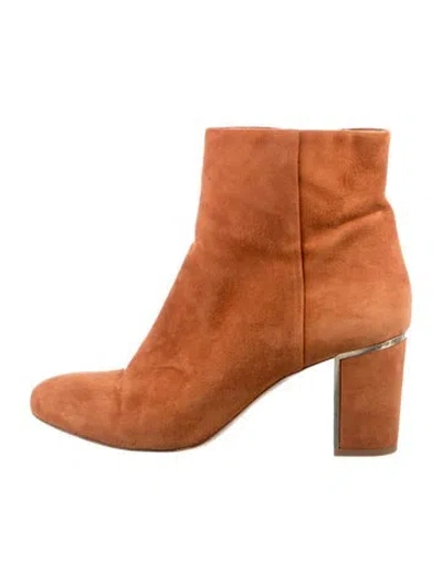 Pre-owned Sézane Suede Boots In Orange