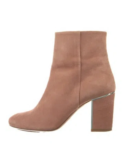 Pre-owned Sézane Suede Boots In Orange