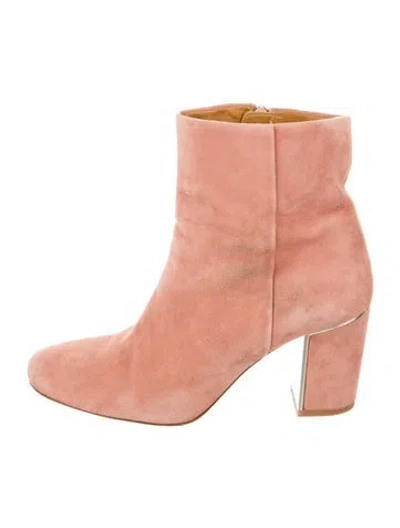 Pre-owned Sézane Suede Boots In Pink