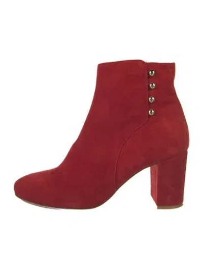 Pre-owned Sézane Suede Boots In Red