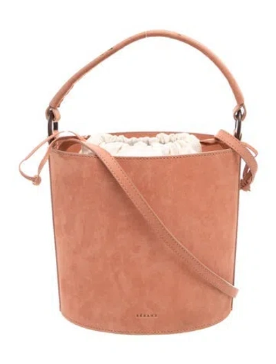 Pre-owned Sézane Suede Bucket Bag In Brown