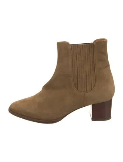 Pre-owned Sézane Suede Chelsea Boots In Brown