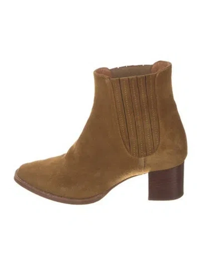 Pre-owned Sézane Suede Chelsea Boots In Neutral