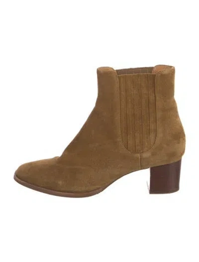 Pre-owned Sézane Suede Chelsea Boots In Neutral