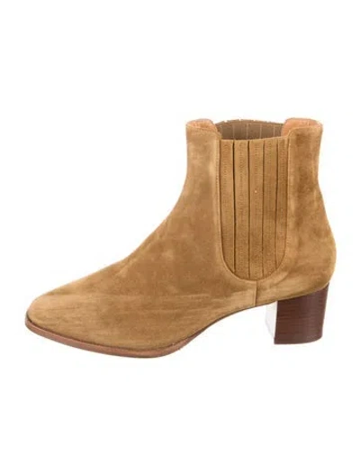 Pre-owned Sézane Suede Chelsea Boots In Neutral