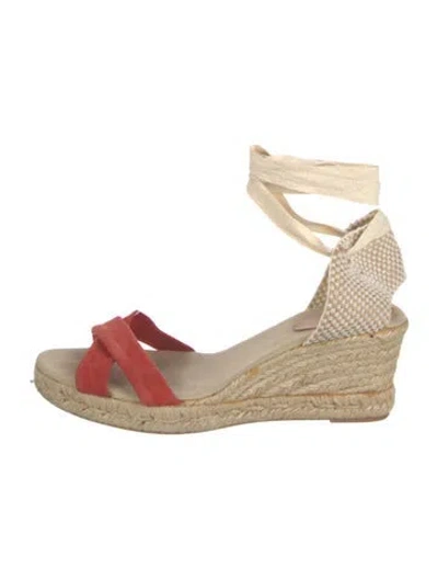 Pre-owned Sézane Suede Colorblock Pattern Espadrilles