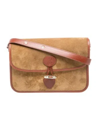 Pre-owned Sézane Suede Crossbody Bag In Neutrals