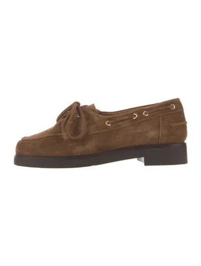 Pre-owned Sézane Suede Loafer Sneakers In Brown