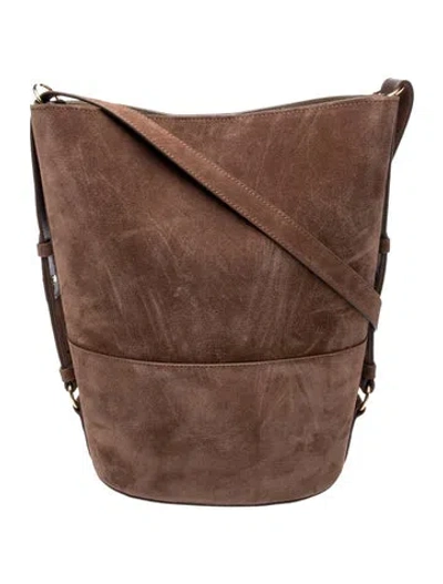 Pre-owned Sézane Suede Messenger Bag In Brown