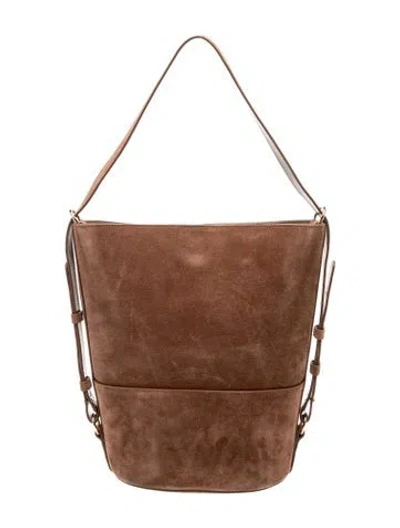 Pre-owned Sézane Suede Messenger Bag In Brown