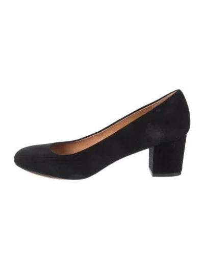 Pre-owned Sézane Suede Pumps In Black