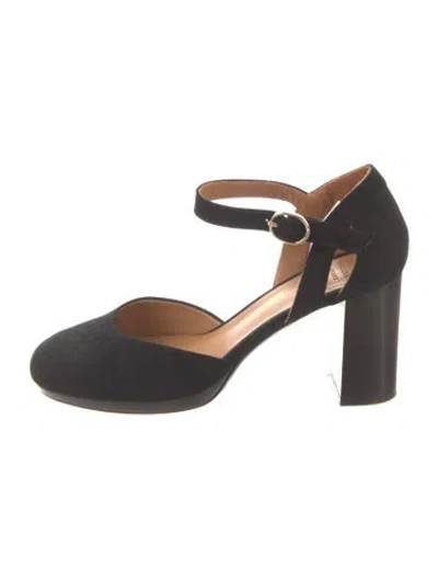 Pre-owned Sézane Suede Pumps In Black