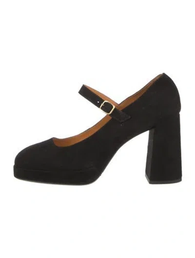 Pre-owned Sézane Suede Pumps In Black