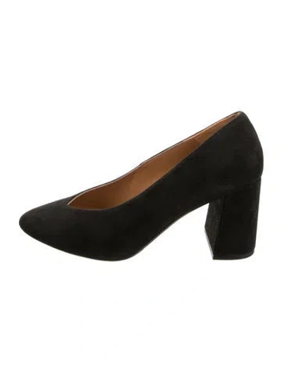 Pre-owned Sézane Suede Pumps In Black