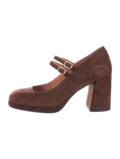 Pre-owned Sézane Suede Pumps In Brown