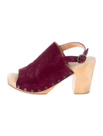 Pre-owned Sézane Suede Sandals In Multi