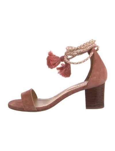 Pre-owned Sézane Suede Sandals In Pink