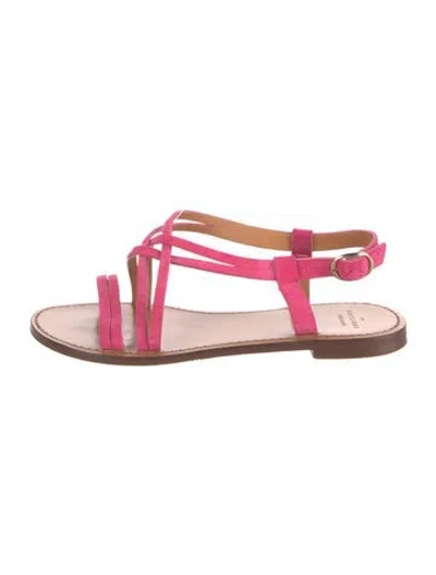 Pre-owned Sézane Suede Sandals In Pink
