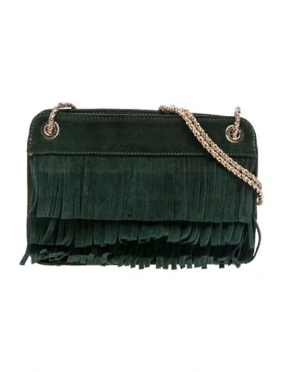Pre-owned Sézane Suede Shoulder Bag In Green
