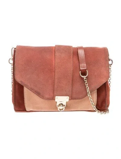 Pre-owned Sézane Suede Shoulder Bag In Orange
