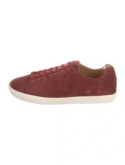 Pre-owned Sézane Suede Sneakers In Red