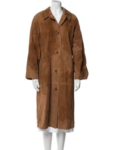 Pre-owned Sézane Trench Coat In Brown