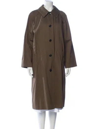 Pre-owned Sézane Trench Coat In Brown