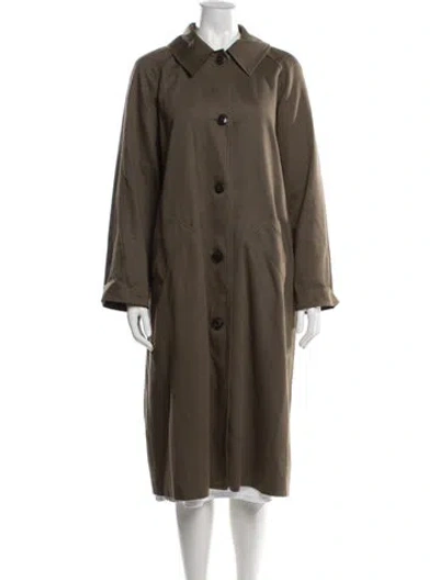 Pre-owned Sézane Trench Coat In Brown