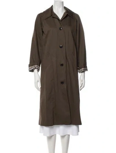 Pre-owned Sézane Trench Coat In Brown