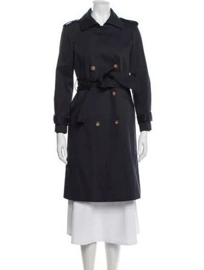 Pre-owned Sézane Trench Coat In Gray