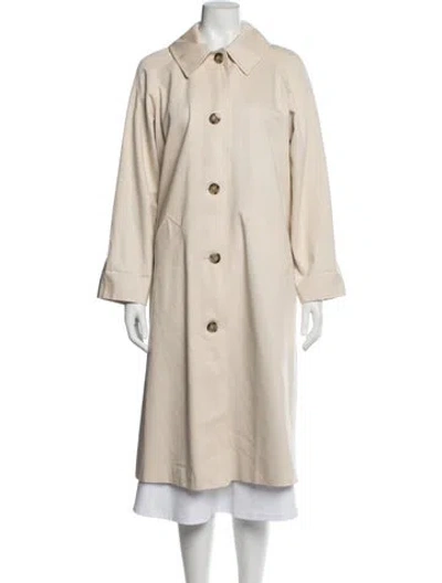 Pre-owned Sézane Trench Coat In Neutral