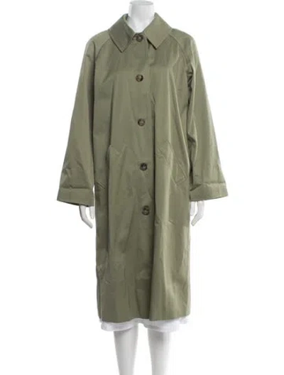 Pre-owned Sézane Trench Coat W/ Tags In Green