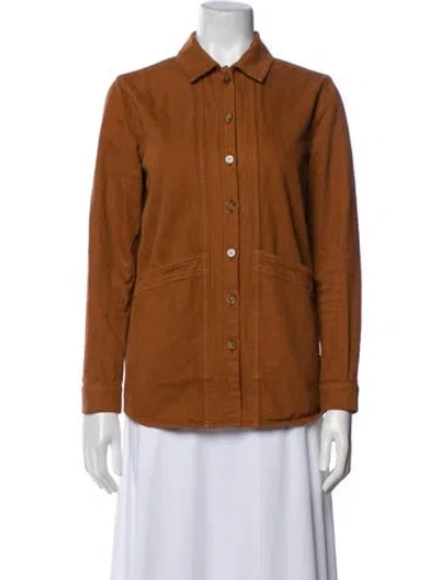 Pre-owned Sézane Utility Jacket In Brown