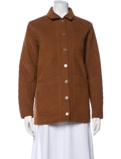 Pre-owned Sézane Utility Jacket In Brown