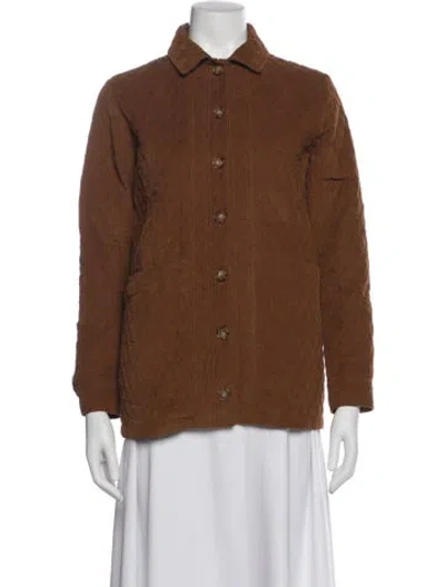 Pre-owned Sézane Utility Jacket In Brown