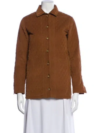 Pre-owned Sézane Utility Jacket In Brown