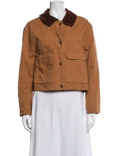 Pre-owned Sézane Utility Jacket In Brown