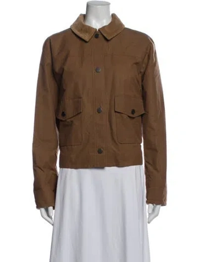 Pre-owned Sézane Utility Jacket In Brown